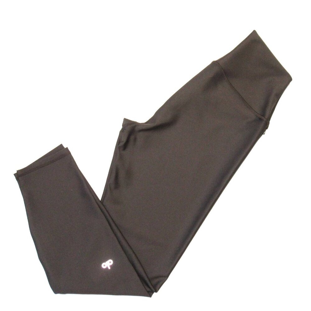 NWT Alo Yoga 7/8 High-Waist Airlift Legging in Espresso Brown Stretch Workout L